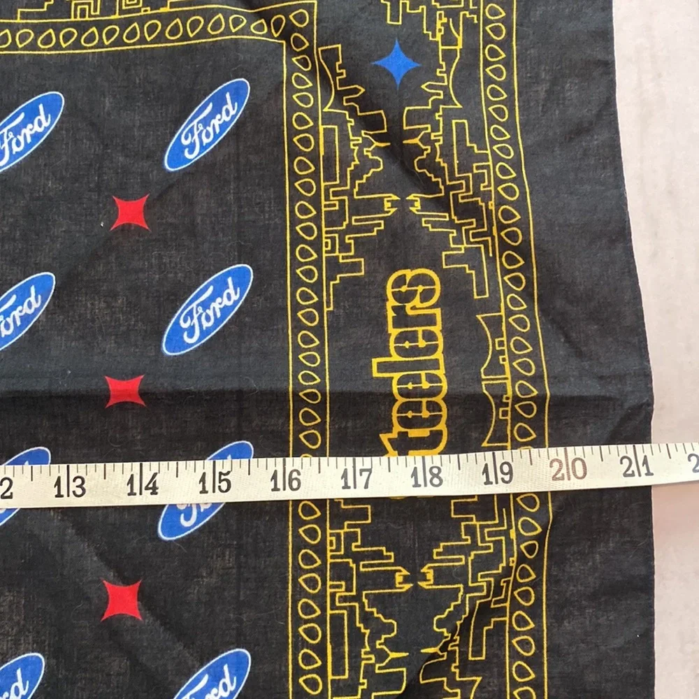 Ford X Pittsburgh Steelers Kiyt Tomlin bandanna scarf signed Collectors edition